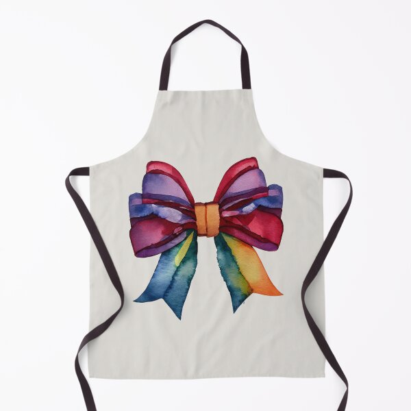 Item preview, AP267-4 Colorful Watercolor Ribbon Bow designed and sold by DuckyRubin.