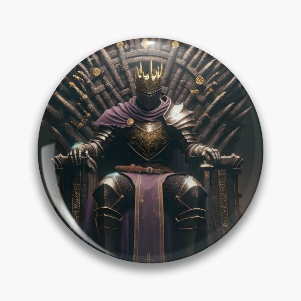 Item preview, The Demon's Dark Soul – Warrior in Plate Armor on the Stone Throne #05 designed and sold by BeNiceOrDie.