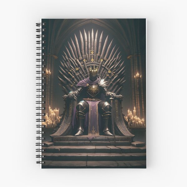 Item preview, The Demon's Dark Soul – Warrior in Plate Armor on the Stone Throne #05 designed and sold by BeNiceOrDie.