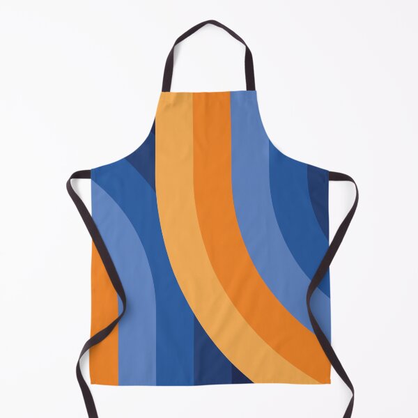 Item preview, Geometric Rainbow Pattern 1 in Navy Blue Orange designed and sold by nineFlorals.