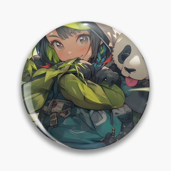 Item preview, Anime small girl with panda in forest art designed and sold by TheArtistOf2022.