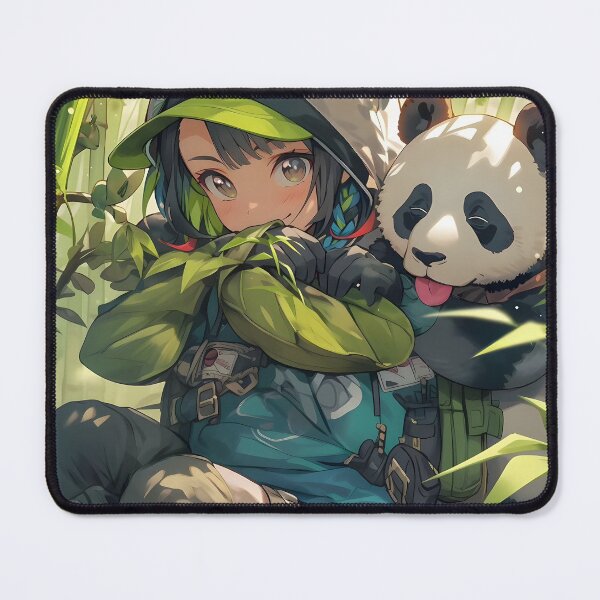 Item preview, Anime small girl with panda in forest art designed and sold by TheArtistOf2022.