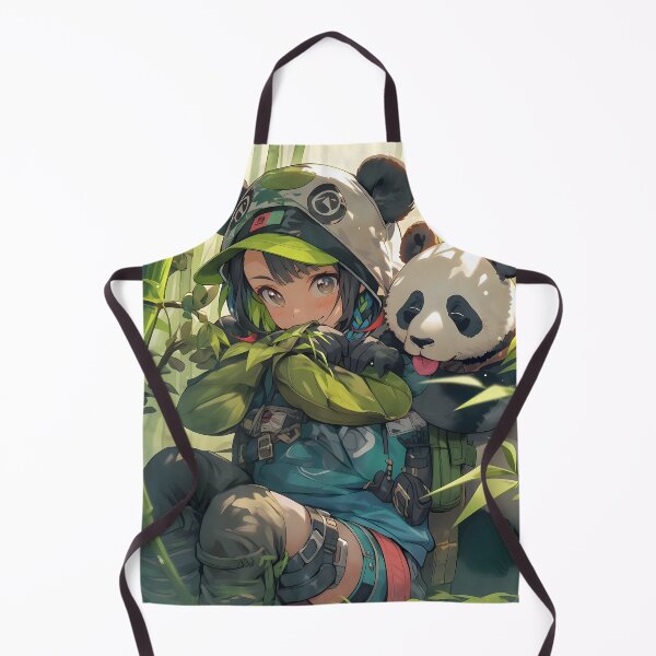 Item preview, Anime small girl with panda in forest art designed and sold by TheArtistOf2022.