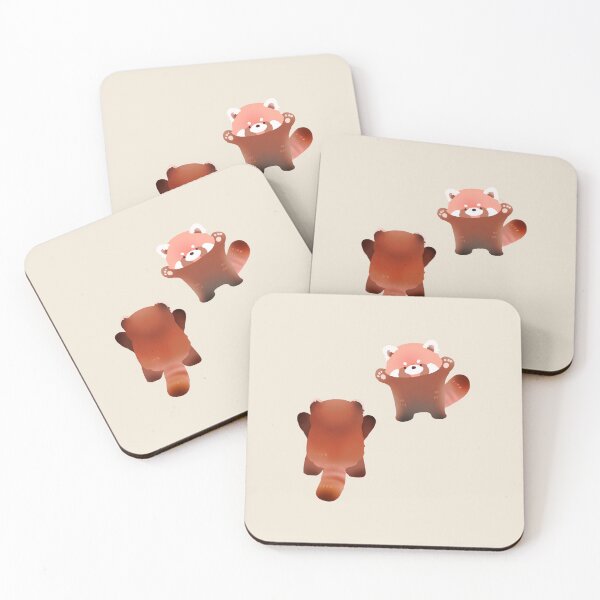 Item preview, Two Cute red pandas threatening each other. designed and sold by pu777.