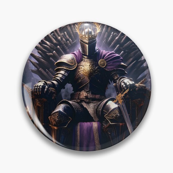 Item preview, The Demon's Dark Soul – Warrior in Plate Armor on the Stone Throne #06 designed and sold by BeNiceOrDie.