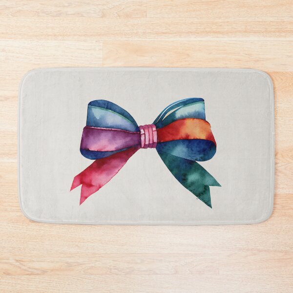 Item preview, AP267-5 Colorful Watercolor Ribbon Bow designed and sold by DuckyRubin.