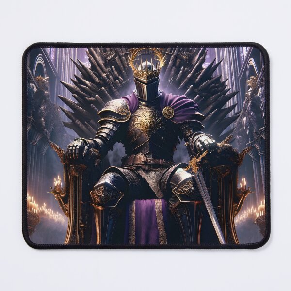 Item preview, The Demon's Dark Soul – Warrior in Plate Armor on the Stone Throne #06 designed and sold by BeNiceOrDie.