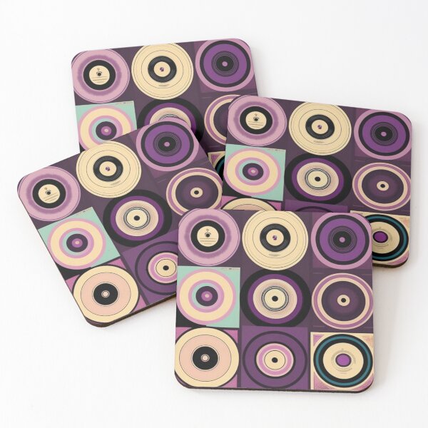 Item preview, Aesthetic Vintage Purple Violet Vinyl Records designed and sold by musicgeniusart.