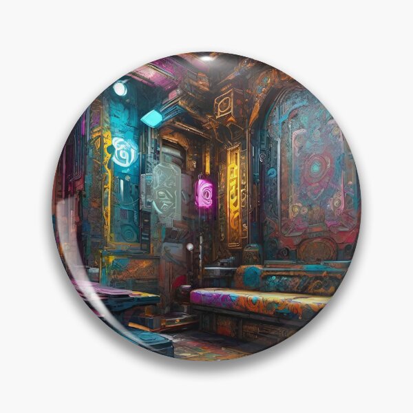 Item preview, Cyber City Apartment - Sci Fi art designed and sold by Delerat7.