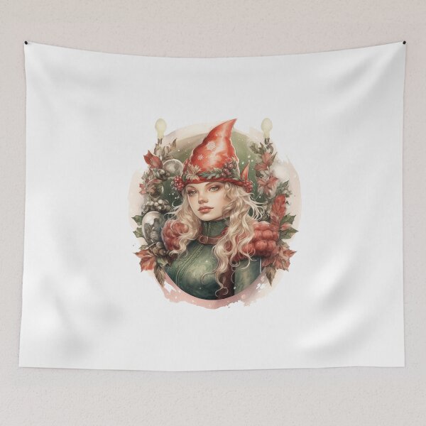 Item preview, A watercolor illustration displaying Christmas_elf designed and sold by Mickeymouse2023.