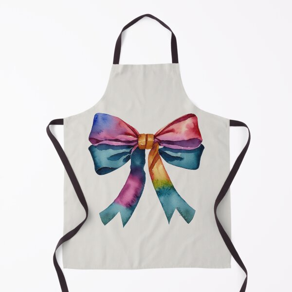 Item preview, AP267-6 Colorful Watercolor Ribbon Bow designed and sold by DuckyRubin.