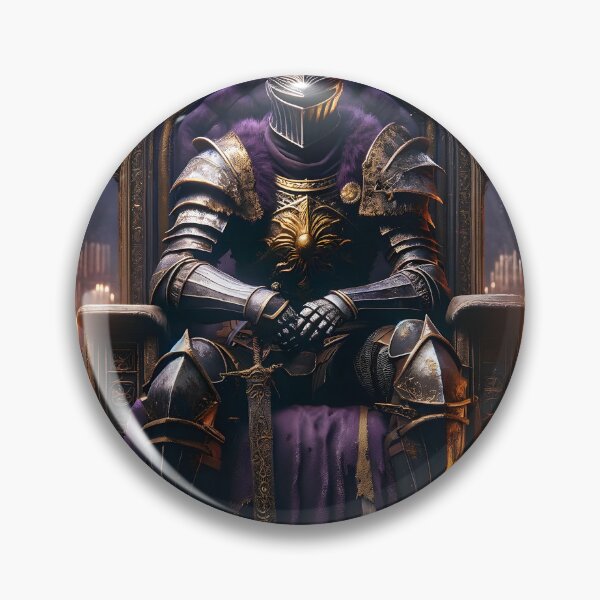 Item preview, The Demon's Dark Soul – Warrior in Plate Armor on the Stone Throne #07 designed and sold by BeNiceOrDie.