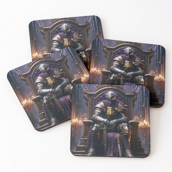 Item preview, The Demon's Dark Soul – Warrior in Plate Armor on the Stone Throne #07 designed and sold by BeNiceOrDie.
