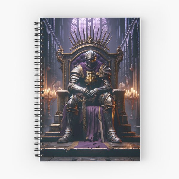 Item preview, The Demon's Dark Soul – Warrior in Plate Armor on the Stone Throne #07 designed and sold by BeNiceOrDie.