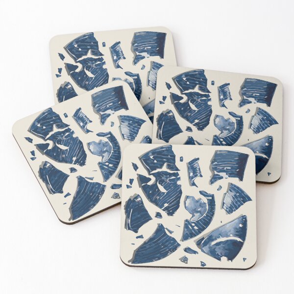 Item preview, Blue Ceramic Shards designed and sold by emiliapapaya.