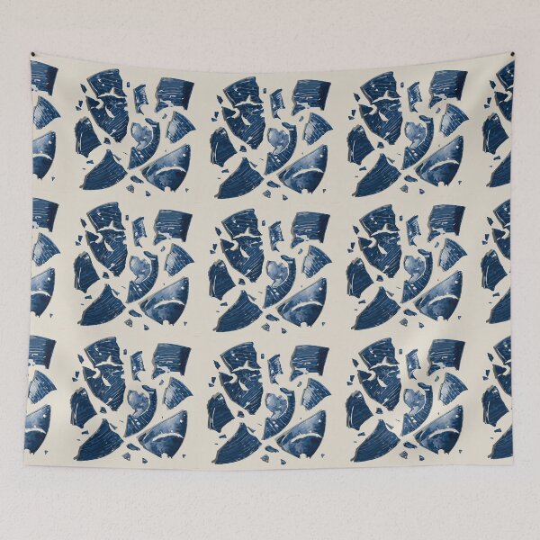 Item preview, Blue Ceramic Shards designed and sold by emiliapapaya.