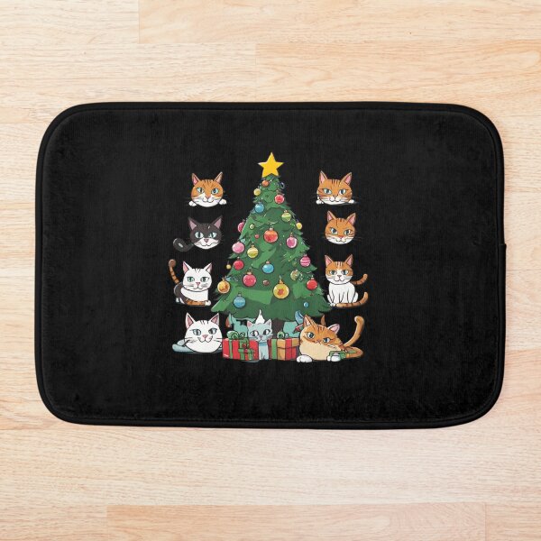 Aperçu de l'œuvre Chat drôle de Père Noël créée et vendue par DavidPrintCraft.