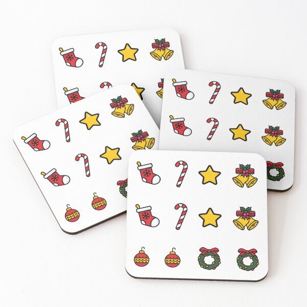 Item preview, Christmas Colorful Sticker Pack Ornaments designed and sold by keepsketching.
