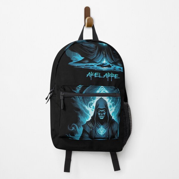 Item preview, Warrior cleric and magical blue rune, Akelarre designed and sold by AkelarreDesigns.