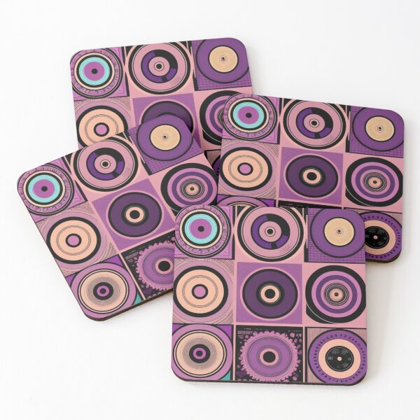 Item preview, Aesthetic Vintage Violet Purple Vinyl Records designed and sold by musicgeniusart.