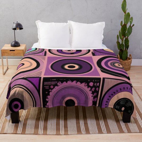 Item preview, Aesthetic Vintage Violet Purple Vinyl Records designed and sold by musicgeniusart.