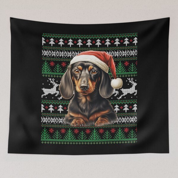 Item preview, Christmas Dachshund Dog Ugly Holiday Sweater Doxie Wiener designed and sold by elvisg03.