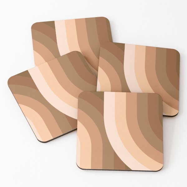 Item preview, Geometric Rainbow Pattern 8 in Coffee Rustic Brown Shades designed and sold by nineFlorals.