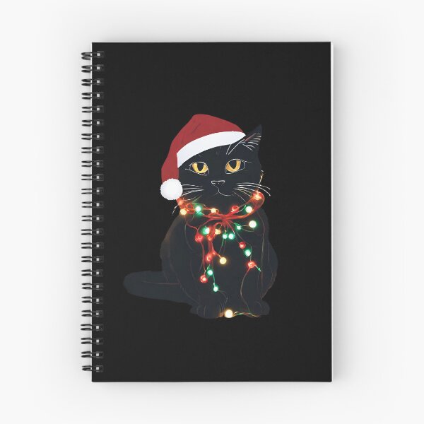 Artikelvorschau, Süße schwarze Weihnachtsmann-Katze entworfen und verkauft von DavidPrintCraft.