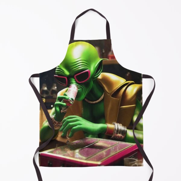 Item preview, A green alien rock star drinks King Lemonade designed and sold by Artareal.