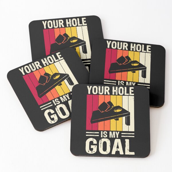 Item preview, Your Hole Is My Goal Retro Design - Baggo Bean Bag Toss Game Funny Cornhole Player Vintage designed and sold by naworas.