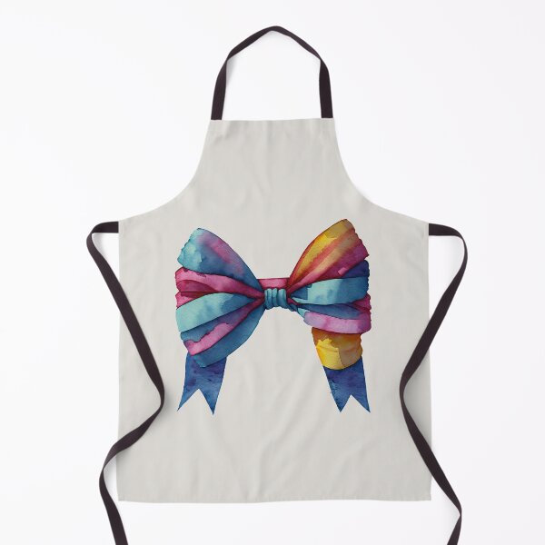 Item preview, AP267-7 Colorful Watercolor Ribbon Bow designed and sold by DuckyRubin.