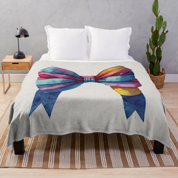 Item preview, AP267-7 Colorful Watercolor Ribbon Bow designed and sold by DuckyRubin.