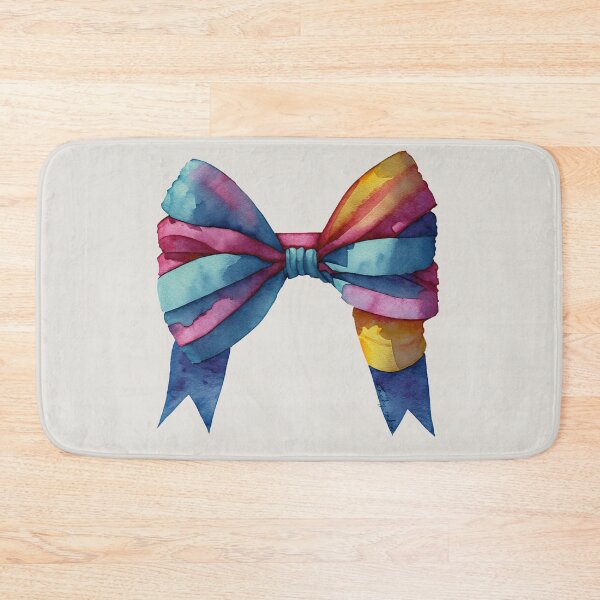 Item preview, AP267-7 Colorful Watercolor Ribbon Bow designed and sold by DuckyRubin.