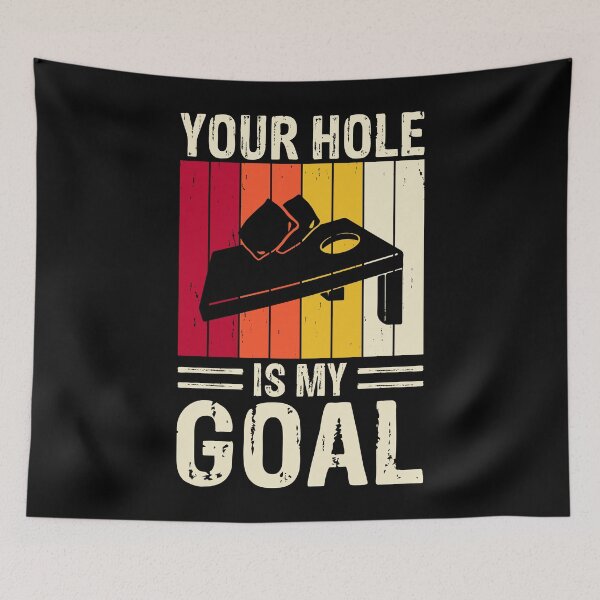 Item preview, Your Hole Is My Goal Retro Design - Baggo Bean Bag Toss Game Funny Cornhole Player Vintage designed and sold by naworas.