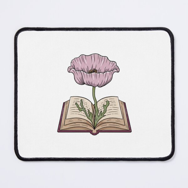 Item preview, Flowers Growing From Book | A beautiful light purple Papaver (Poppy flower) designed and sold by CircinusStore.