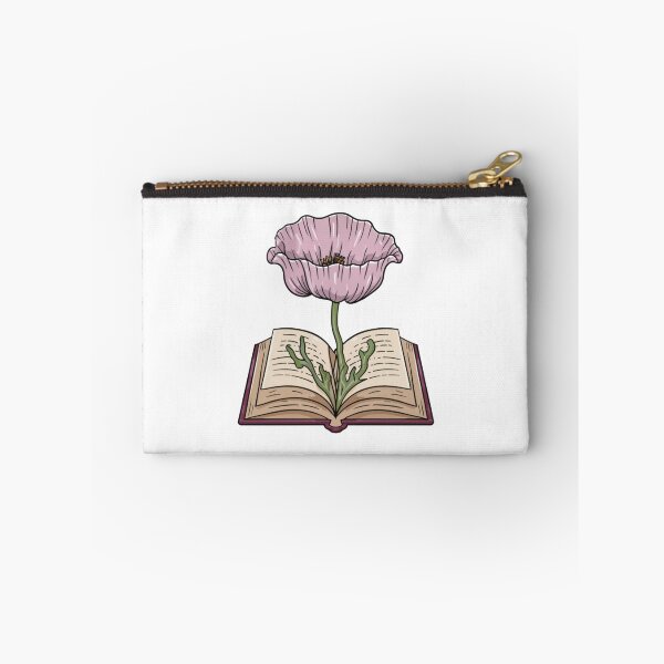 Item preview, Flowers Growing From Book | A beautiful light purple Papaver (Poppy flower) designed and sold by CircinusStore.
