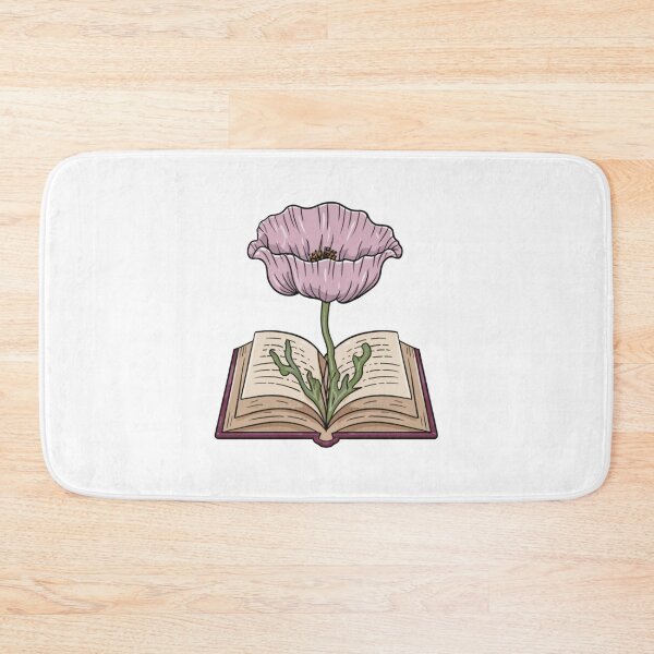 Item preview, Flowers Growing From Book | A beautiful light purple Papaver (Poppy flower) designed and sold by CircinusStore.