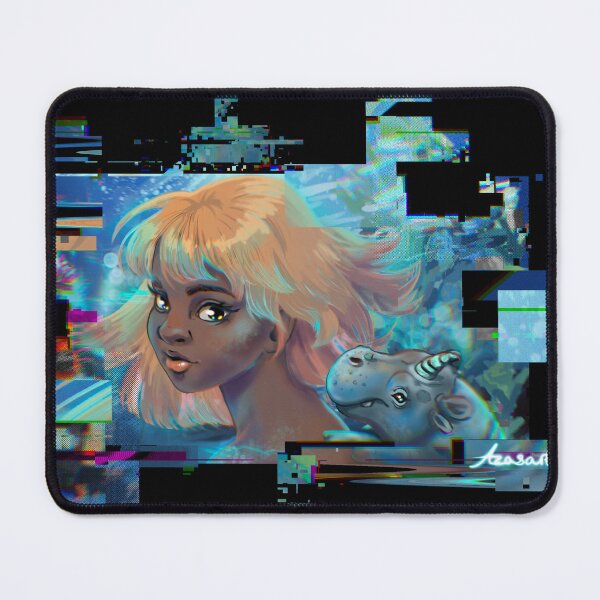 Item preview, Underwater the girl and the Nielhorn (cyberpunk version) designed and sold by Azasart.