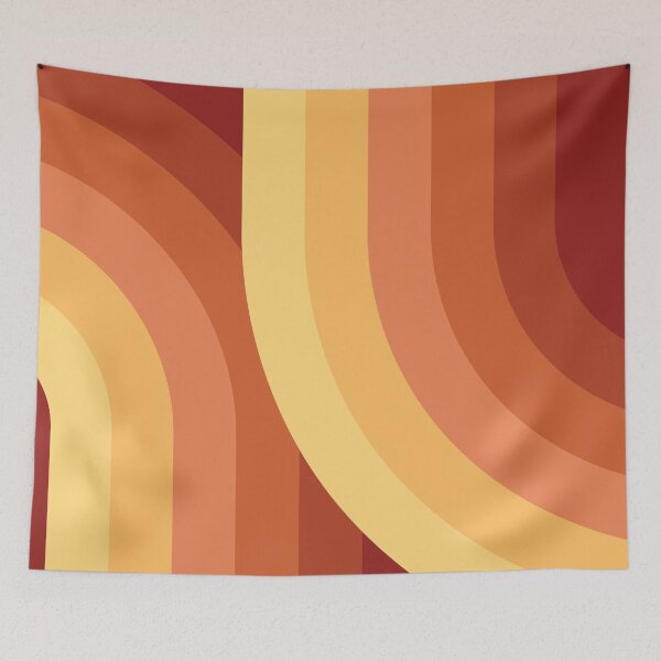 Item preview, Geometric Rainbow Pattern 9 in Terracotta Gold designed and sold by nineFlorals.