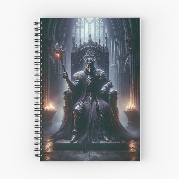 Item preview, The Demon's Dark Soul – Warrior in Plate Armor on the Stone Throne #10 designed and sold by BeNiceOrDie.