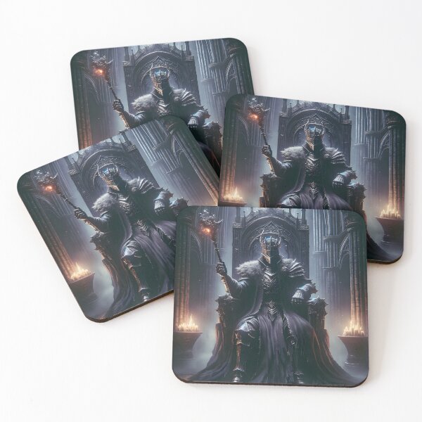 Item preview, The Demon's Dark Soul – Warrior in Plate Armor on the Stone Throne #10 designed and sold by BeNiceOrDie.