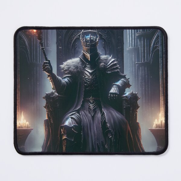 Item preview, The Demon's Dark Soul – Warrior in Plate Armor on the Stone Throne #10 designed and sold by BeNiceOrDie.