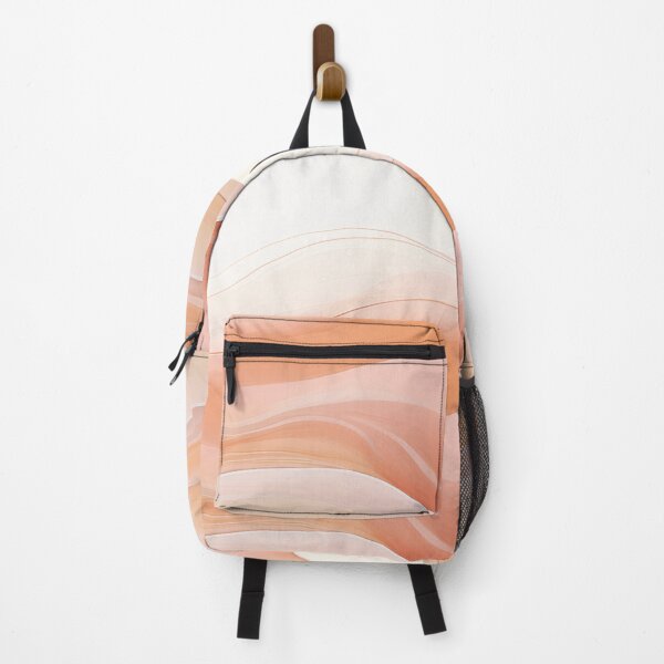Item preview, beige abstract waves painting of a desert flowing line designed and sold by hAITHAM1985.