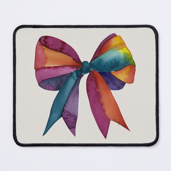 Item preview, AP267-8 Colorful Watercolor Ribbon Bow designed and sold by DuckyRubin.