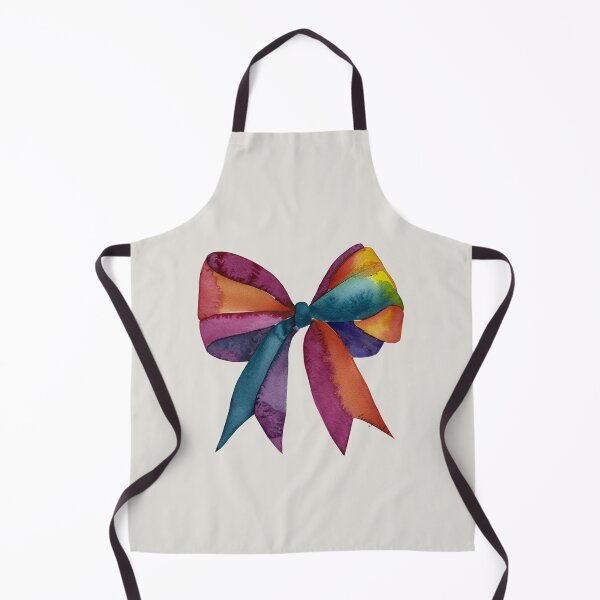Item preview, AP267-8 Colorful Watercolor Ribbon Bow designed and sold by DuckyRubin.
