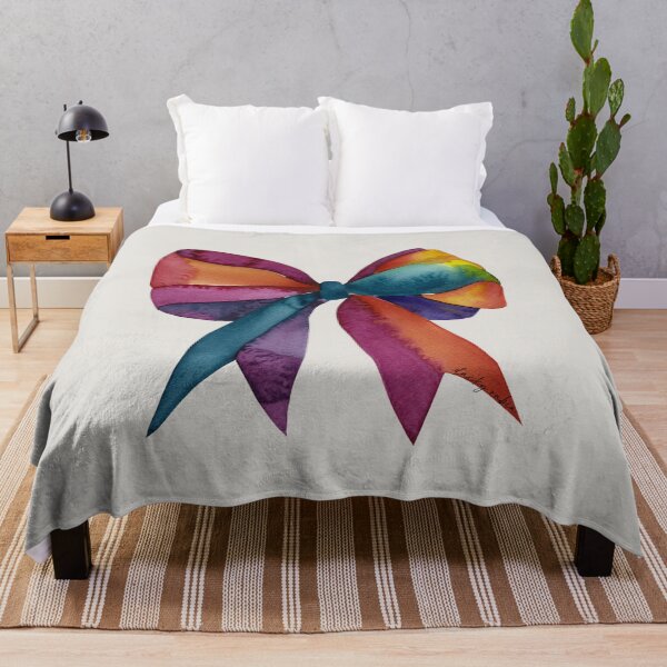 Item preview, AP267-8 Colorful Watercolor Ribbon Bow designed and sold by DuckyRubin.