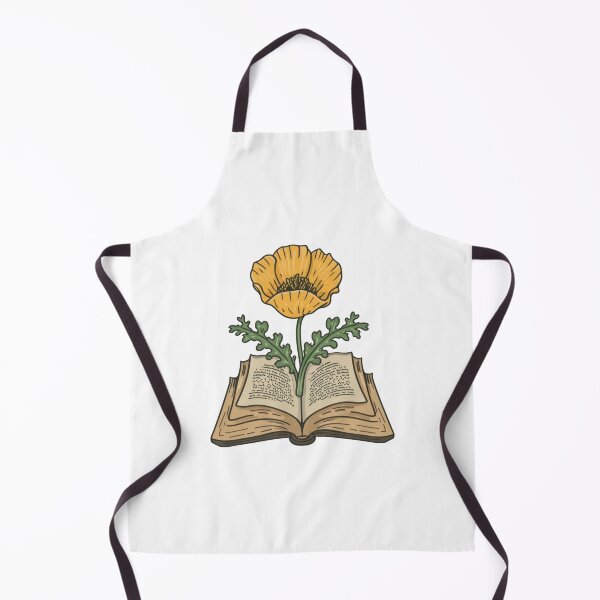Item preview, Flowers Growing From Book | A beautiful yellow Papaver (Poppy flower) designed and sold by CircinusStore.