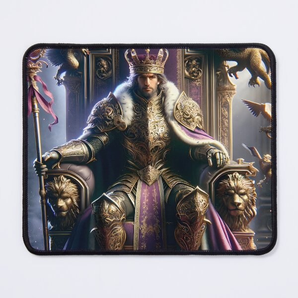Item preview, The Demon's Dark Soul – Warrior in Plate Armor on the Stone Throne #11 designed and sold by BeNiceOrDie.