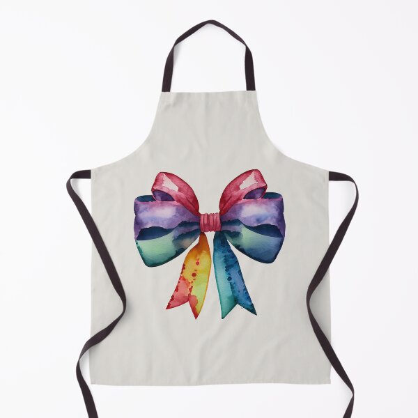 Item preview, AP267-9 Colorful Watercolor Ribbon Bow designed and sold by DuckyRubin.