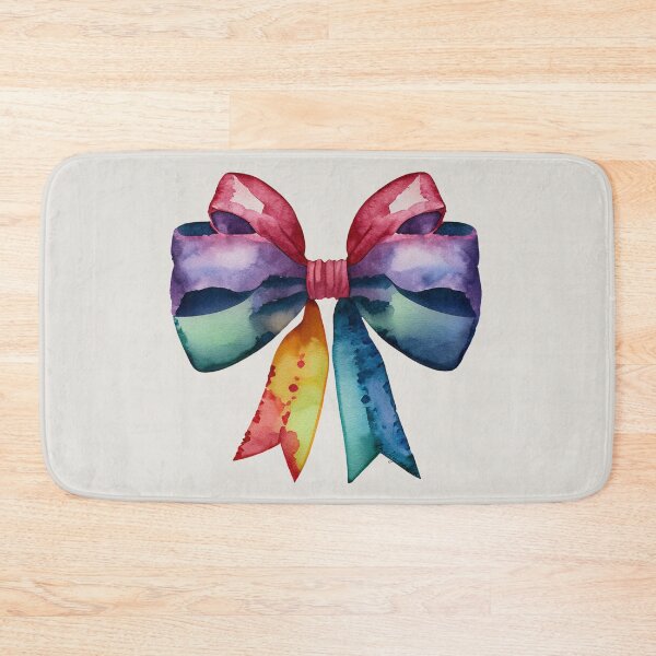 Item preview, AP267-9 Colorful Watercolor Ribbon Bow designed and sold by DuckyRubin.